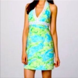 Lilly Pulitzer Alligator Halter Dress